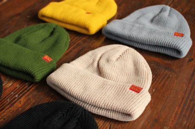 画像3: 【NEWFUNK】SHORT KNIT CAP (YELLOW)