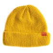 画像1: 【NEWFUNK】SHORT KNIT CAP (YELLOW) (1)