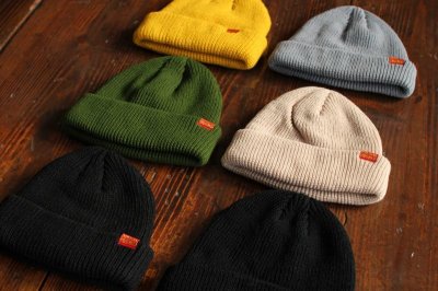 画像2: 【NEWFUNK】SHORT KNIT CAP (YELLOW)