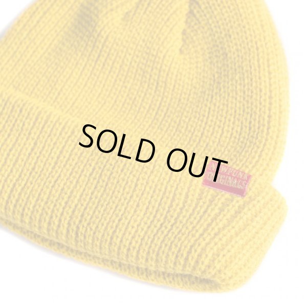 画像2: 【NEWFUNK】SHORT KNIT CAP (YELLOW) (2)
