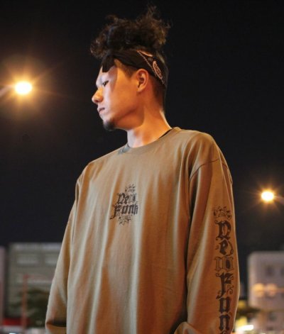 画像1: 【NEWFUNK】SIBA "Shakur" LONG SLEEVE SHIRT (Olive)