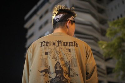 画像3: 【NEWFUNK】SIBA "Shakur" LONG SLEEVE SHIRT (Olive)