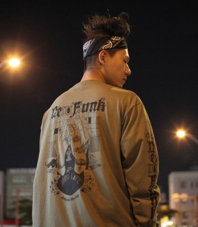 画像2: 【NEWFUNK】SIBA "Shakur" LONG SLEEVE SHIRT (Olive)