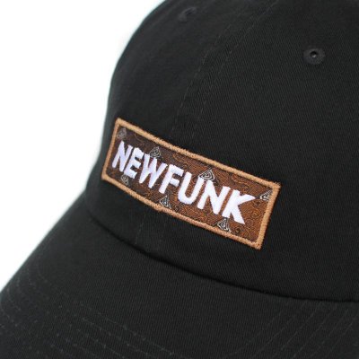 画像1: 【NEWFUNK】BOX LOGO 6 PANEL CAP (BK/YW)