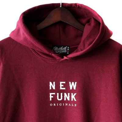 画像1: 【NEWFUNK】LOGO HOODIE (Wine)