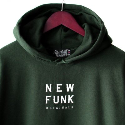 画像1: 【NEWFUNK】LOGO HOODIE (IV-Green)