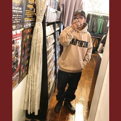 画像1: 【NEWFUNK】K.G.R HOODIE (BEIGE)