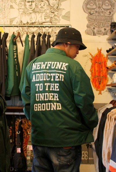 画像2: 【NEWFUNK】DOM NILON COACH JACKET (IV-GREEN)