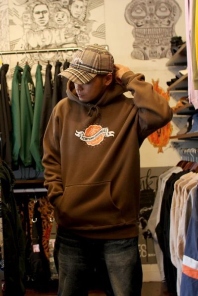 画像1: 【NEWFUNK】Freshman HOODIE (BROWN)