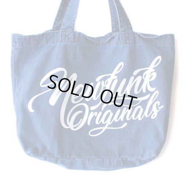 画像2: 【NEWFUNK】DENIM TOTE BAG (Indigo) (2)