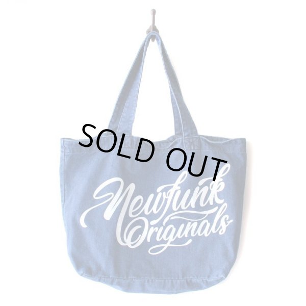 画像1: 【NEWFUNK】DENIM TOTE BAG (Indigo) (1)
