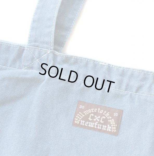 画像3: 【NEWFUNK】DENIM TOTE BAG (LIGHT BULE) (3)