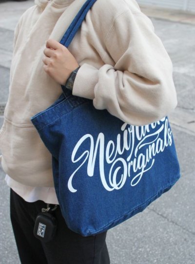 画像2: 【NEWFUNK】DENIM TOTE BAG (Indigo)