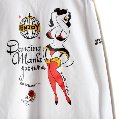 画像1: 【NEWFUNK】Dancing Mania LONG SLEEVE SHIRT (WHITE) 