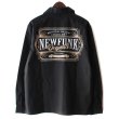 画像2: 【NEWFUNK】AMKZTAG OPEN COLLAR LONG SLEEVE SHIRT (Black) (2)