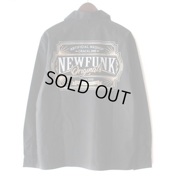 画像2: 【NEWFUNK】AMKZTAG OPEN COLLAR LONG SLEEVE SHIRT (Black) (2)