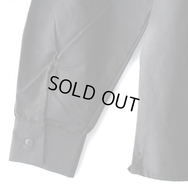 画像6: 【NEWFUNK】AMKZTAG OPEN COLLAR LONG SLEEVE SHIRT (Black) (6)