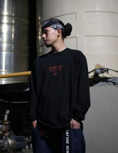 画像3: 【NEWFUNK】PAISLEY BANDANA LONG SLEEVE SHIRT (BLACK)