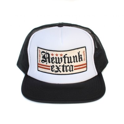 画像1: 【NEWFUNK】extra Mesh Cap -Flat- (White/Black)
