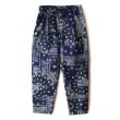 画像1: 【NEWFUNK】Paisley Easy Pants (Navy) (1)