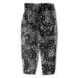 画像2: 【NEWFUNK】Paisley Easy Pants (Black) (2)