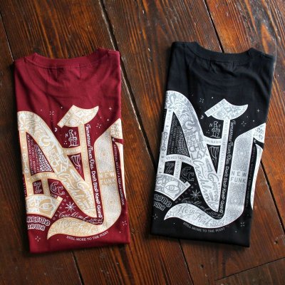 画像1: 【NEWFUNK】FLASH TEE (Wine)