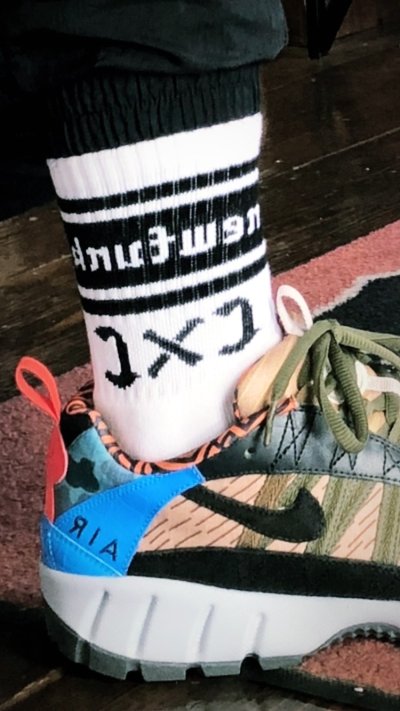 画像1: 【NEWFUNK】CxC Socks (White)