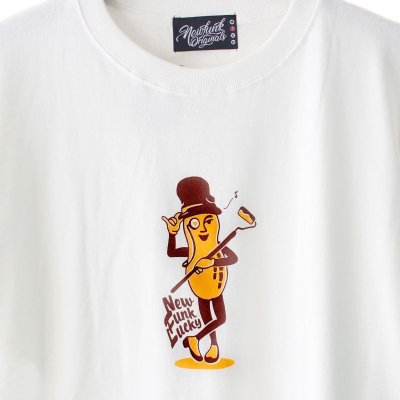 画像1: 【NEWFUNK】Lucky Peanut TEE (White)