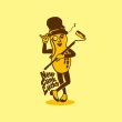 画像4: 【NEWFUNK】Lucky Peanut TEE (Light Yellow) (4)