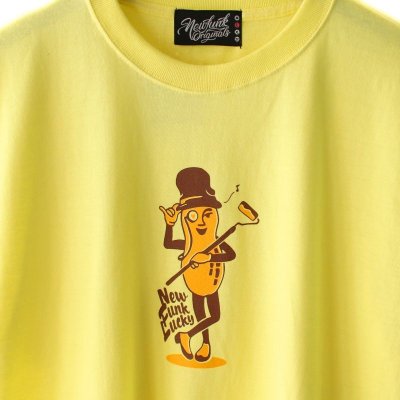 画像1: 【NEWFUNK】Lucky Peanut TEE (Light Yellow)