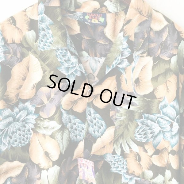 画像3: Pattern Shirt / Beige Leaf / size: L (3)