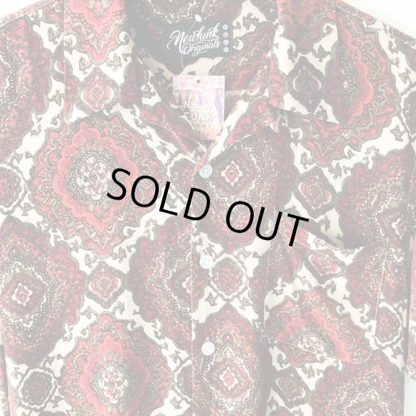 画像1: Pattern Shirt / Red Syo / size: L (1)