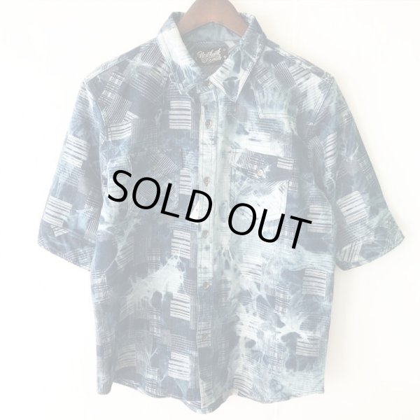 画像1: Pattern Shirt / Denim Clash / size: M (1)