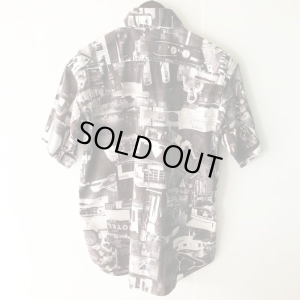 画像2: Pattern Shirt / Gray American / size: L (2)