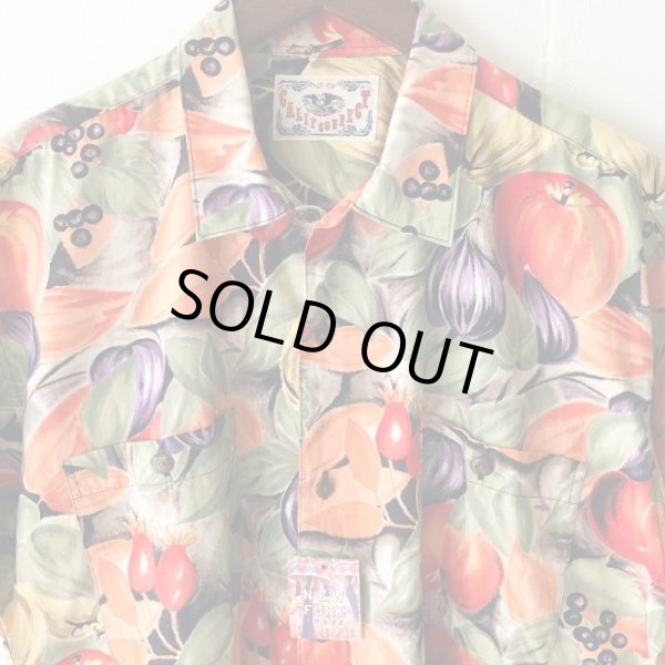 画像3: Pattern Shirt / Orange Fruit / size: L (3)