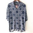 画像1: Pattern Shirt / Navy Paisley / size: XL (1)