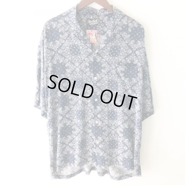 画像1: Pattern Shirt / Navy Paisley / size: XL (1)