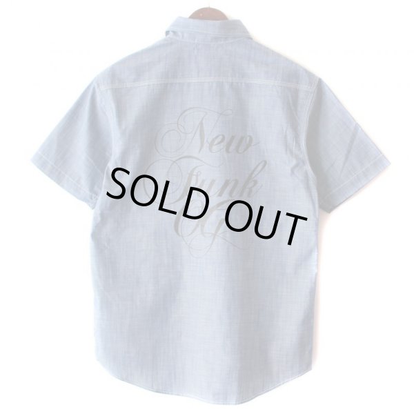 画像2: 【NEWFUNK】Script Chambray Work Shirt (2)