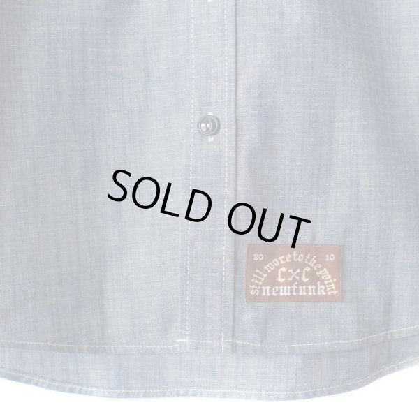 画像4: 【NEWFUNK】Script Chambray Work Shirt (4)