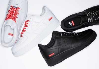 画像1: Supreme × NIKE AIR FORCE 1 LOW (Black)