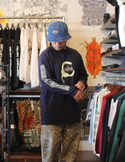 画像2: 【NEWFUNK】Handcuffs Long Sleeve Shirt (Navy)