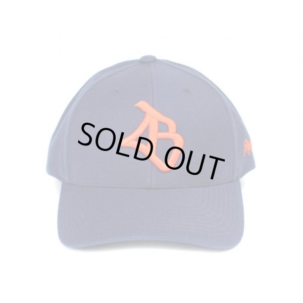 画像2: 【LIBE BRAND × NEWFUNK】LB OG LOGO SNAPBACK CAP (Nv/Orange) (2)