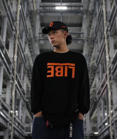 画像2: 【LIBE BRAND × NEWFUNK】LB OG LOGO SNAPBACK CAP (Bk/Orange)