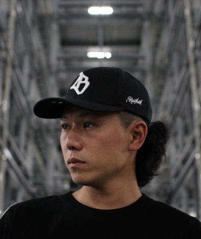 画像1: 【LIBE BRAND × NEWFUNK】LB OG LOGO SNAPBACK CAP (Bk/White)