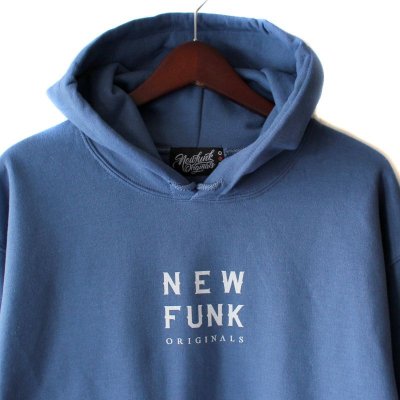 画像1: 【NEWFUNK】LOGO HOODIE (Indigo)