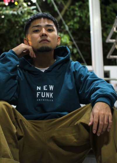 画像1: 【NEWFUNK】LOGO HOODIE (TQ-Green)