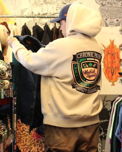 画像2: 【NEWFUNK】CHRONIC HOODIE (Smoky Green)