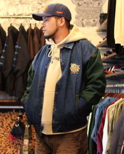 画像1: 【NEWFUNK】DENIM RANGER JACKET (GREEN)