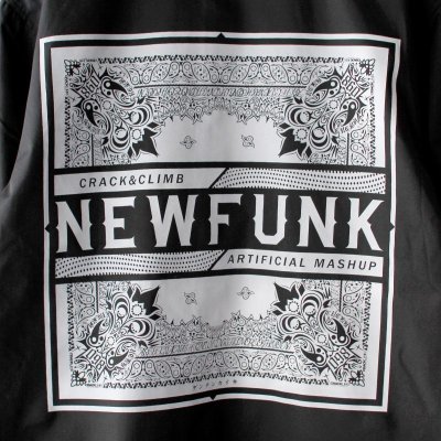 画像1: 【NEWFUNK】PAISLEY BANDANA COACH JACKET (Mad Black)