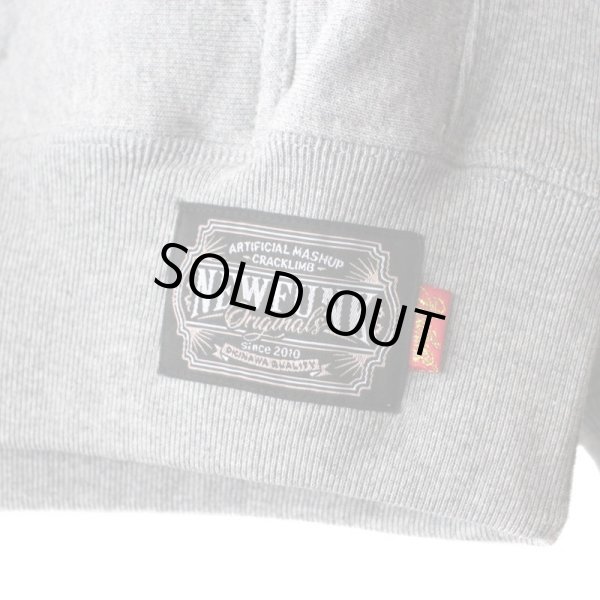 画像3: 【NEWFUNK】COLLEGE LOGO HOODIE (Gray) (3)